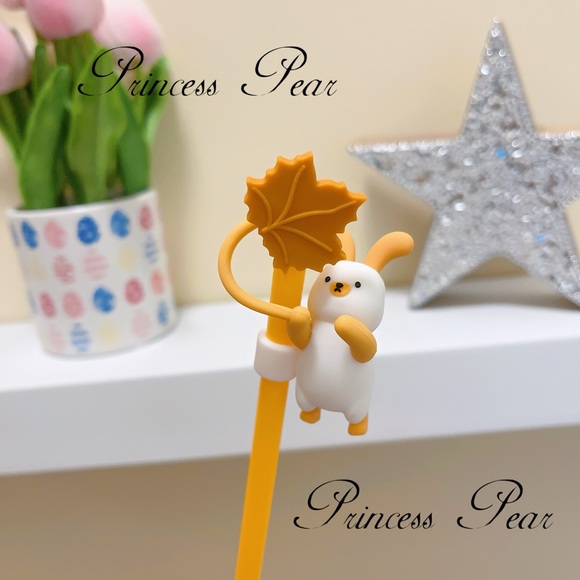 Cutie Bunny Straw Topper - Picture 4 of 4